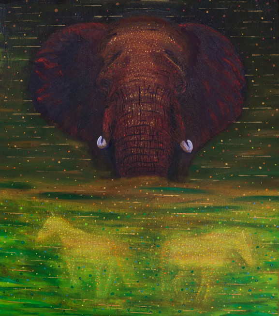 South Elephant and horses